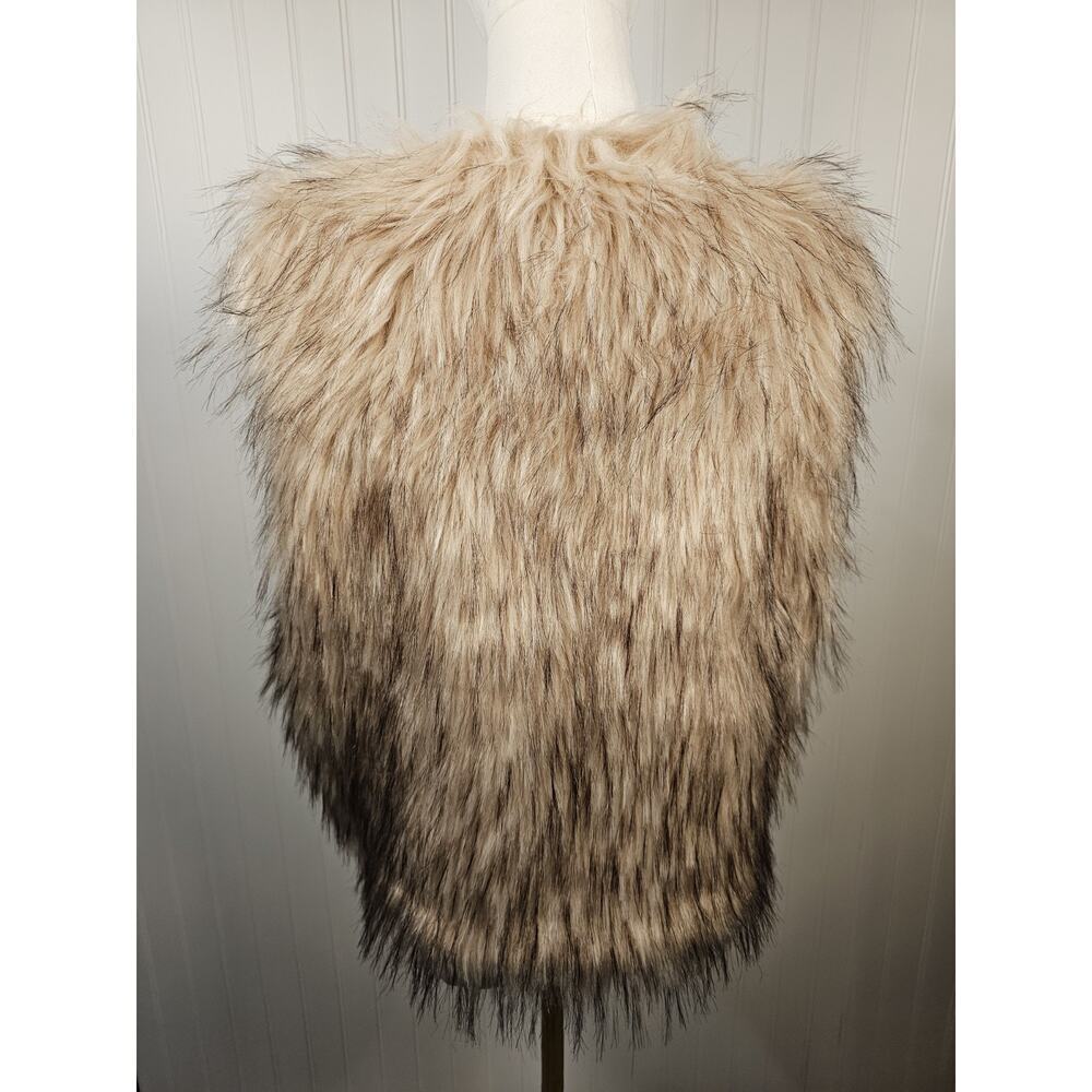 BB Dakota Bedrock City Faux Fur Vest Women's Size M - Picture 2 of 10